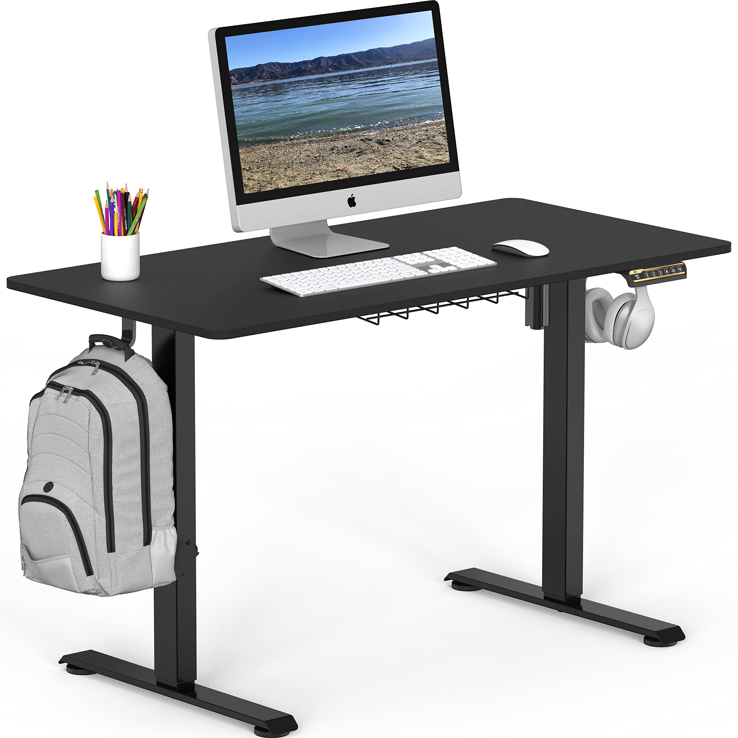 Electric Height Adjustable Desk with Cable Management