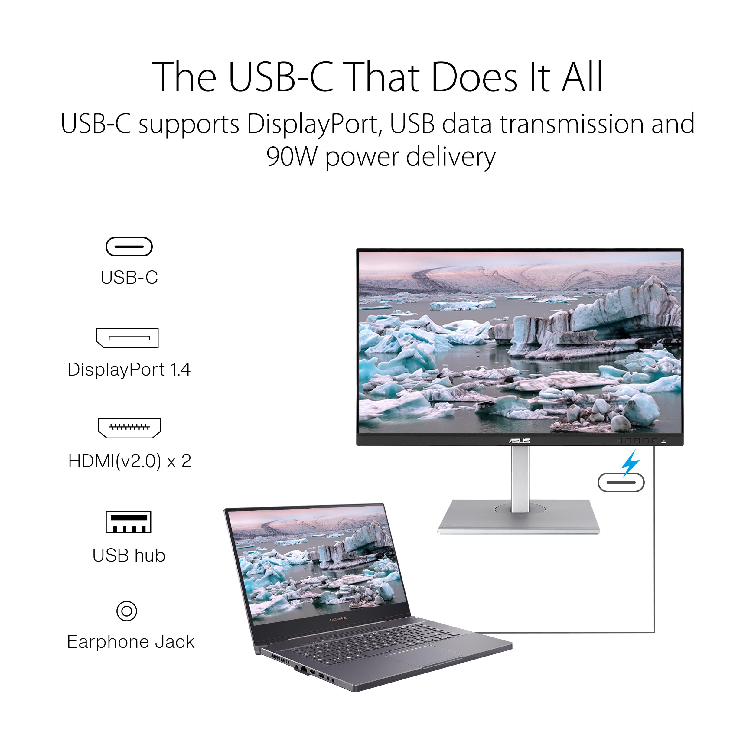 ASUS ProArt 24 Inch Monitor with 100 Percent sRGB Accuracy
