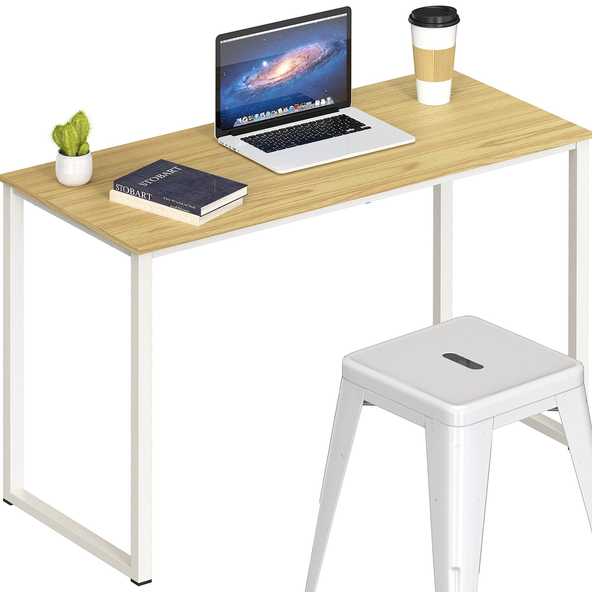 SHW 48 Inch Black Home Office Computer Desk