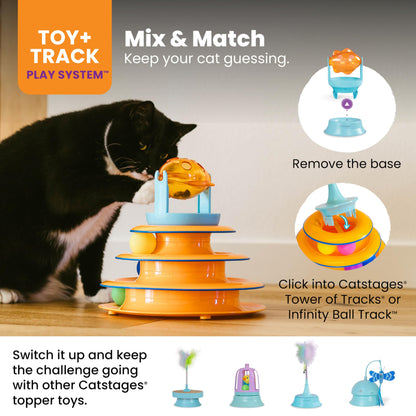Interactive Flutter Dome Cat Toy for Indoor Play