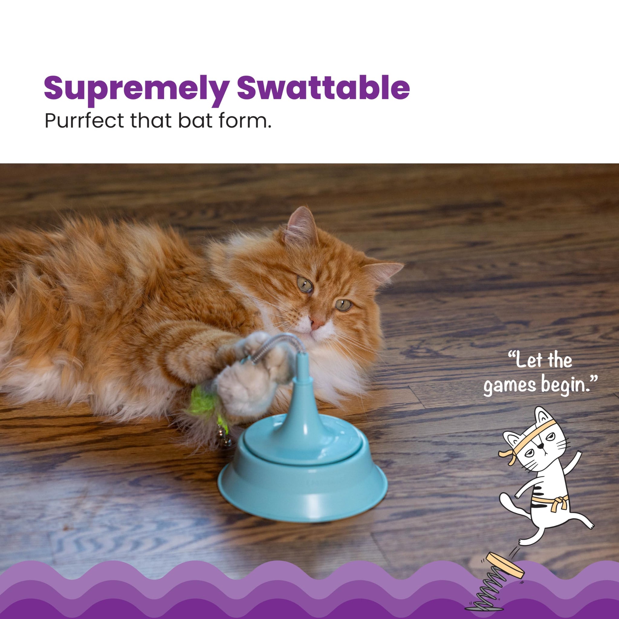 Interactive Flutter Dome Cat Toy for Indoor Play