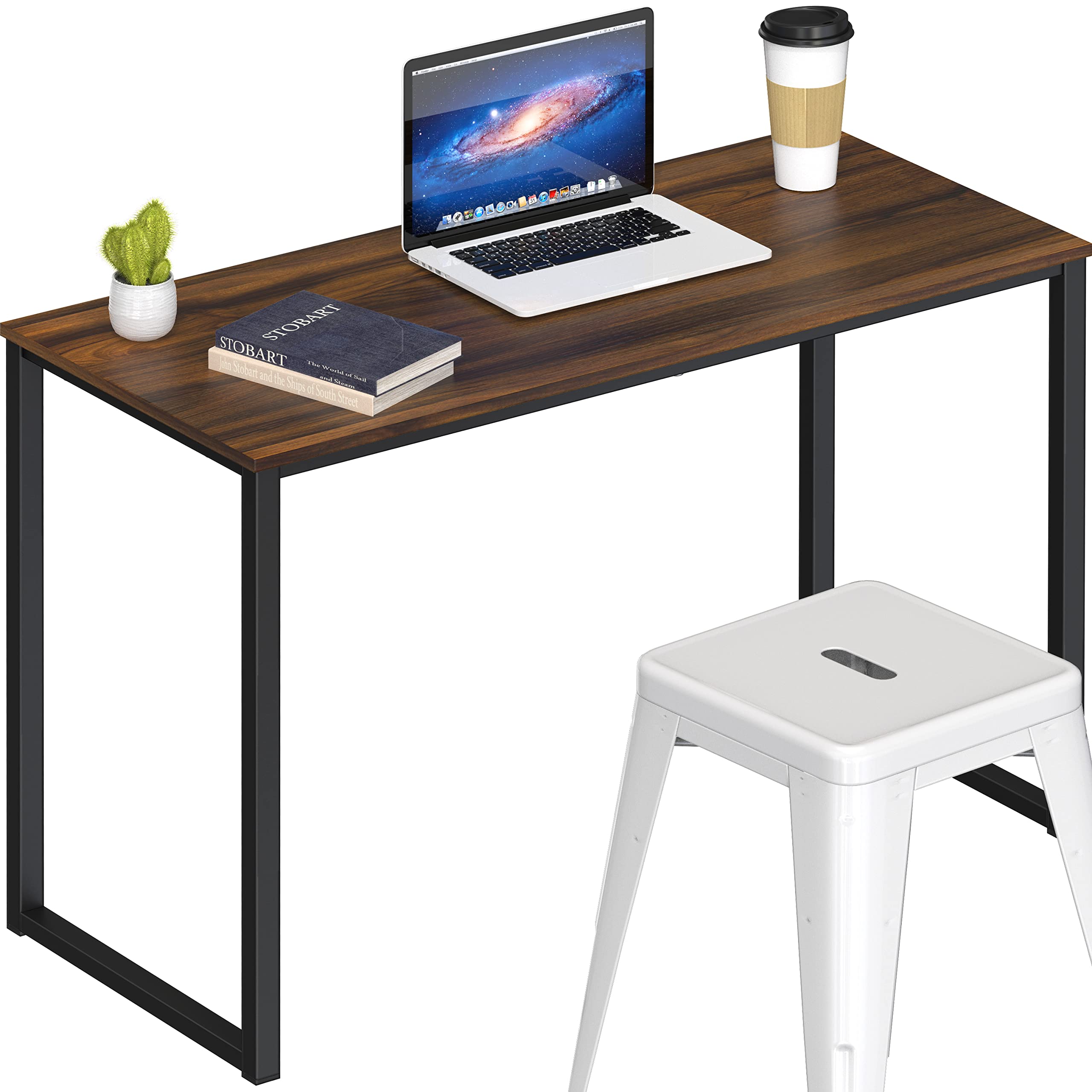 SHW 48 Inch Black Home Office Computer Desk