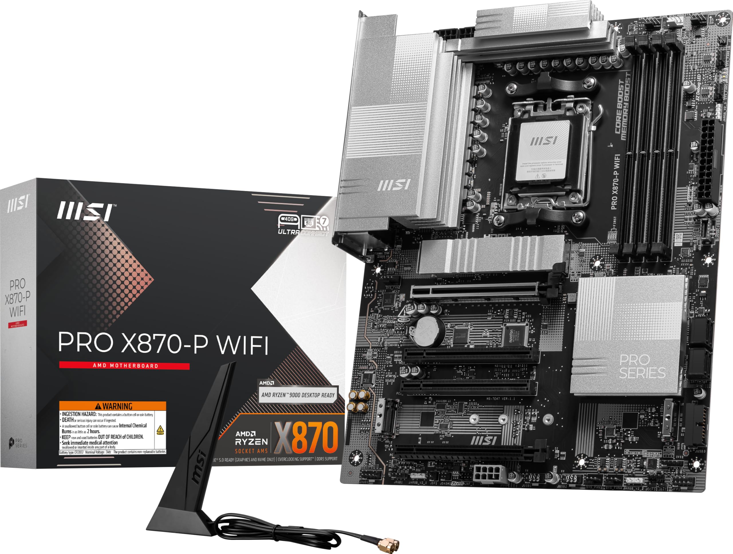 MSI MAG X870 Tomahawk WiFi Gaming Motherboard for AMD Ryzen
