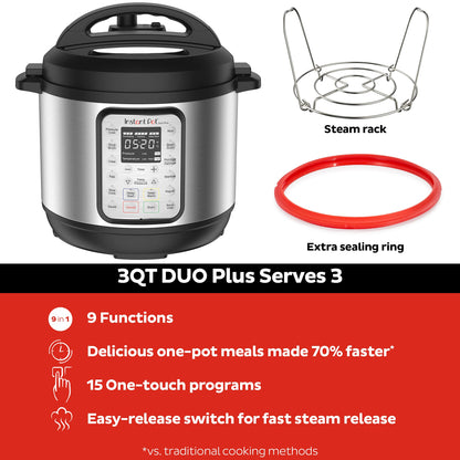 Instant Pot Duo Plus 9-in-1 Multicooker with Recipes