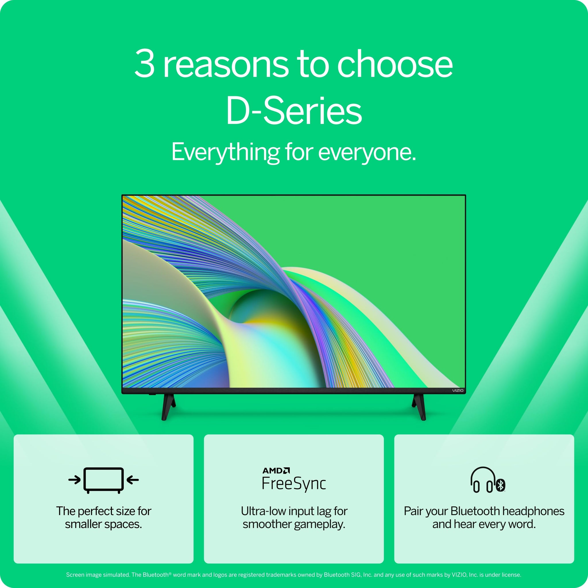 VIZIO 24 Inch Smart TV with Bluetooth and Alexa