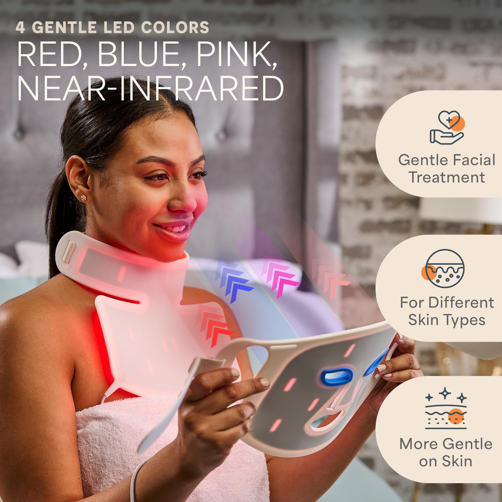 Red Light Therapy Face Mask for Youthful Skin