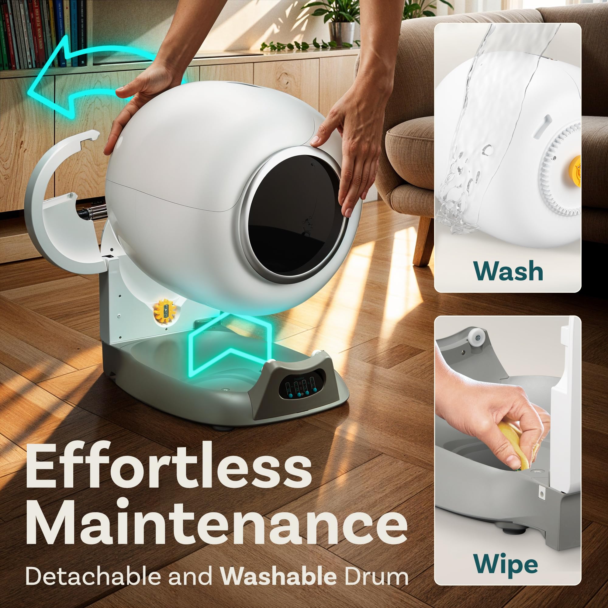 Self Cleaning Litter Box with App Control
