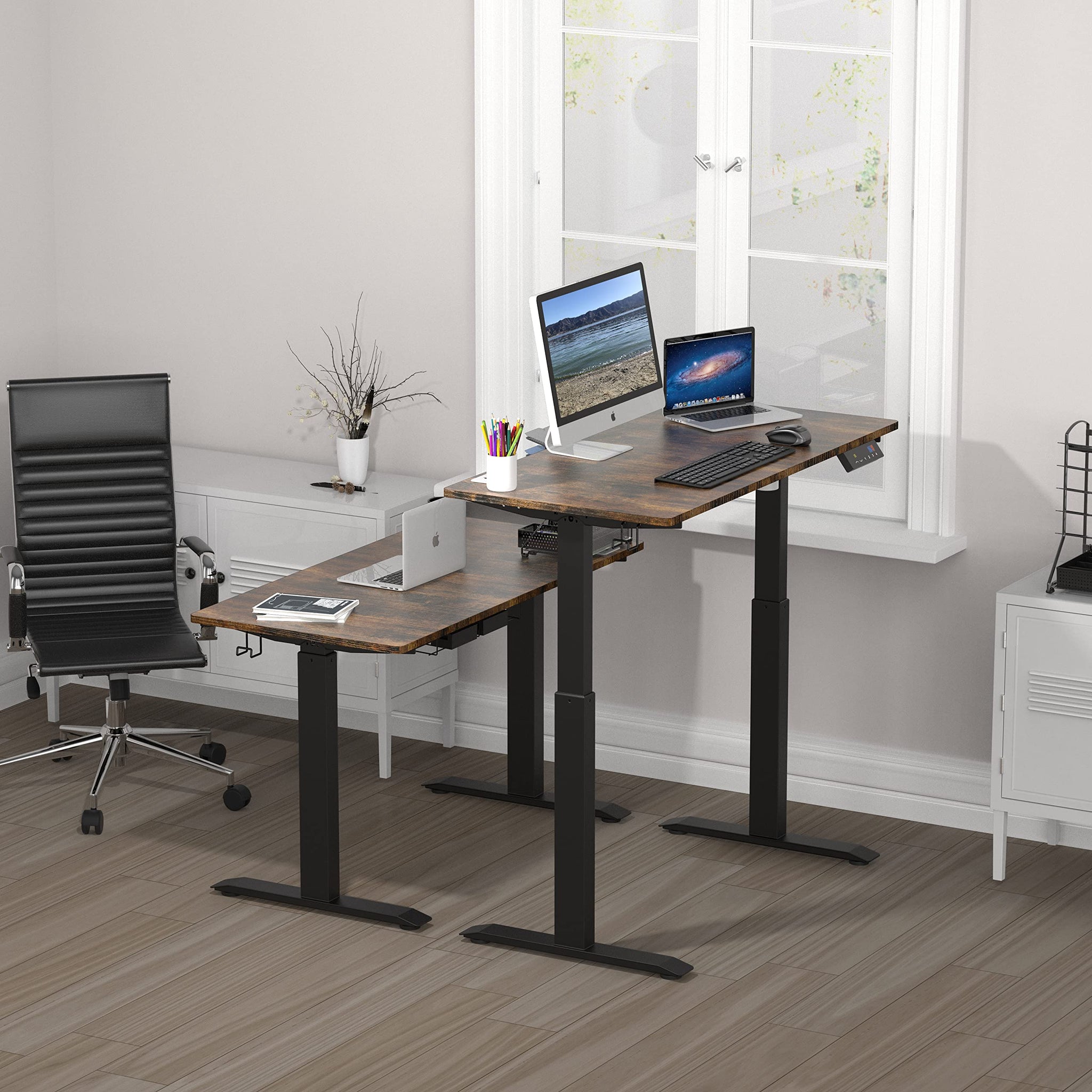 Height Adjustable Standing Desk with Memory Preset Feature