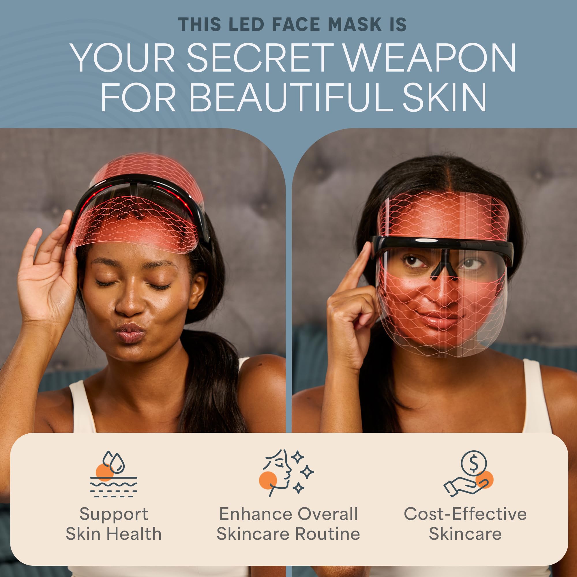 Red Light Therapy Face Mask for Youthful Skin