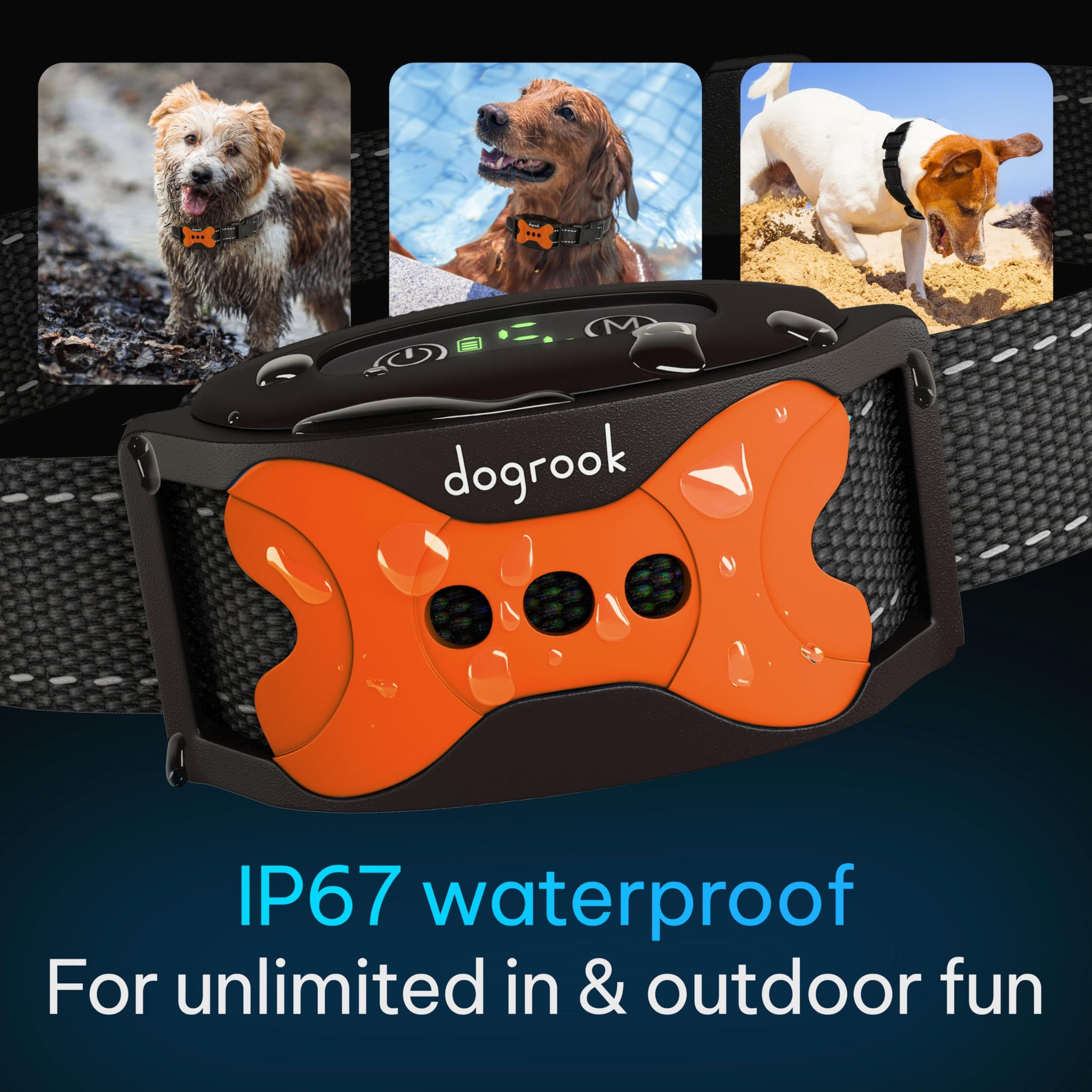 Rechargeable Dog Bark Collar with Beep and Vibration