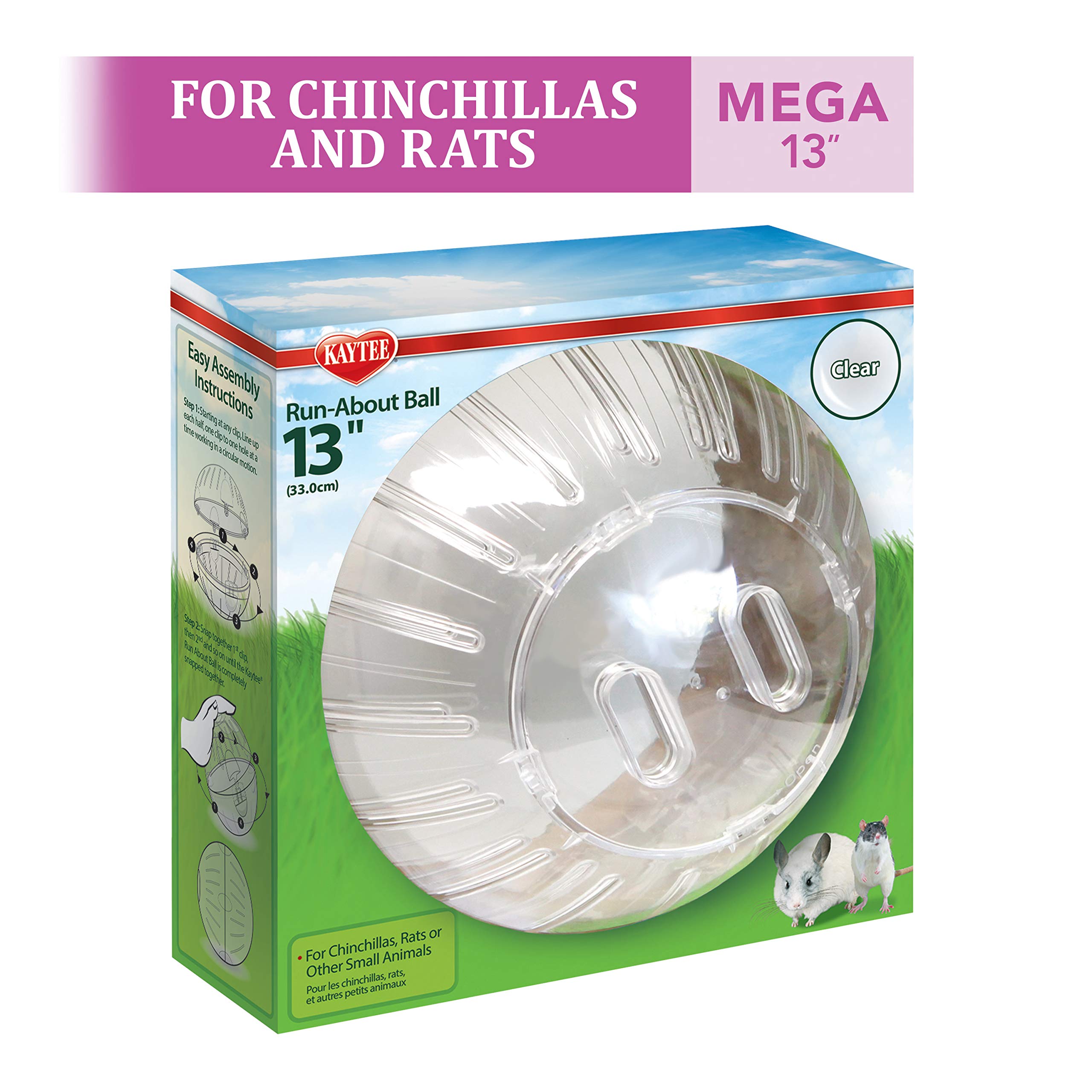 Kaytee 5 Inch Clear Exercise Ball for Dwarf Hamsters
