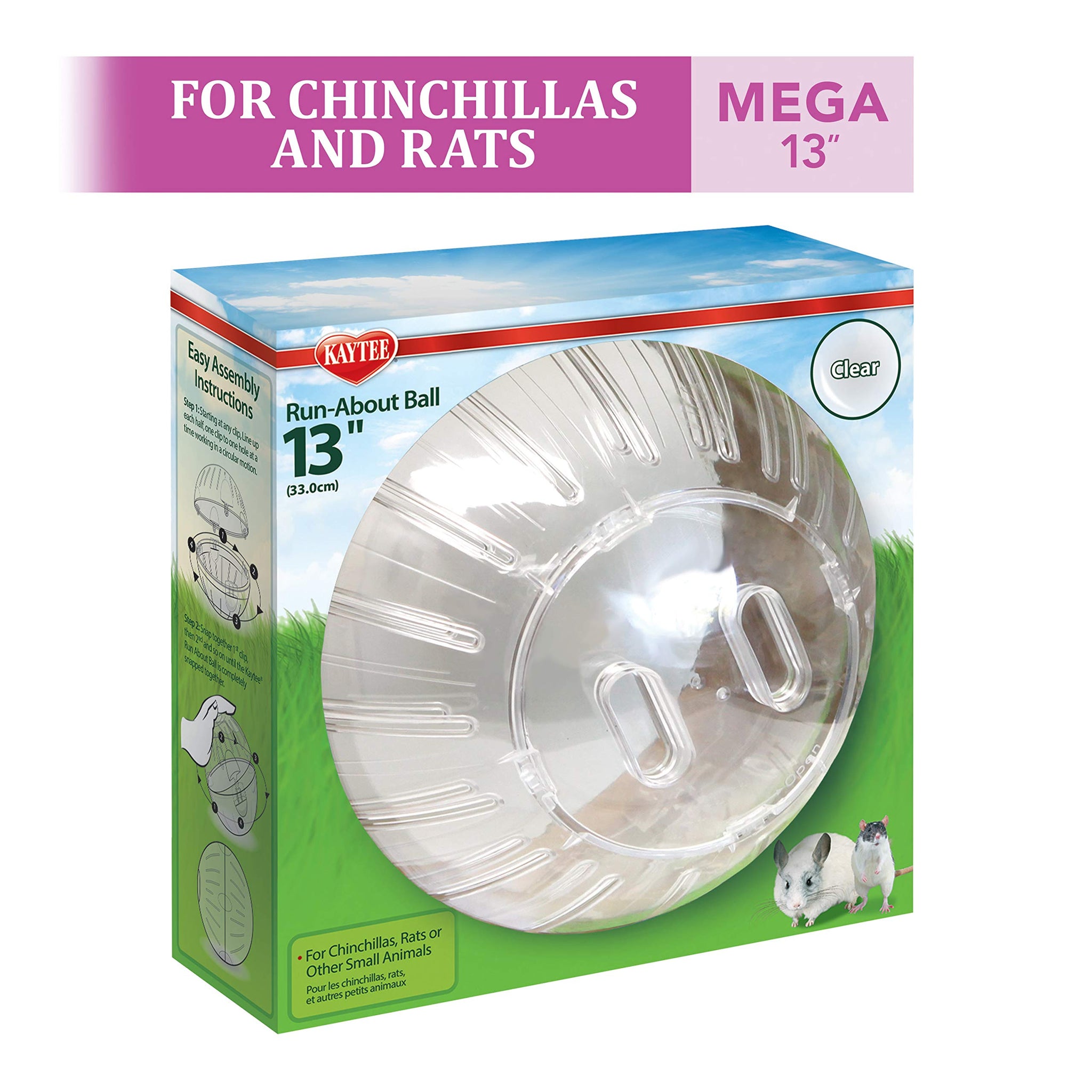 Kaytee 5 Inch Clear Exercise Ball for Dwarf Hamsters