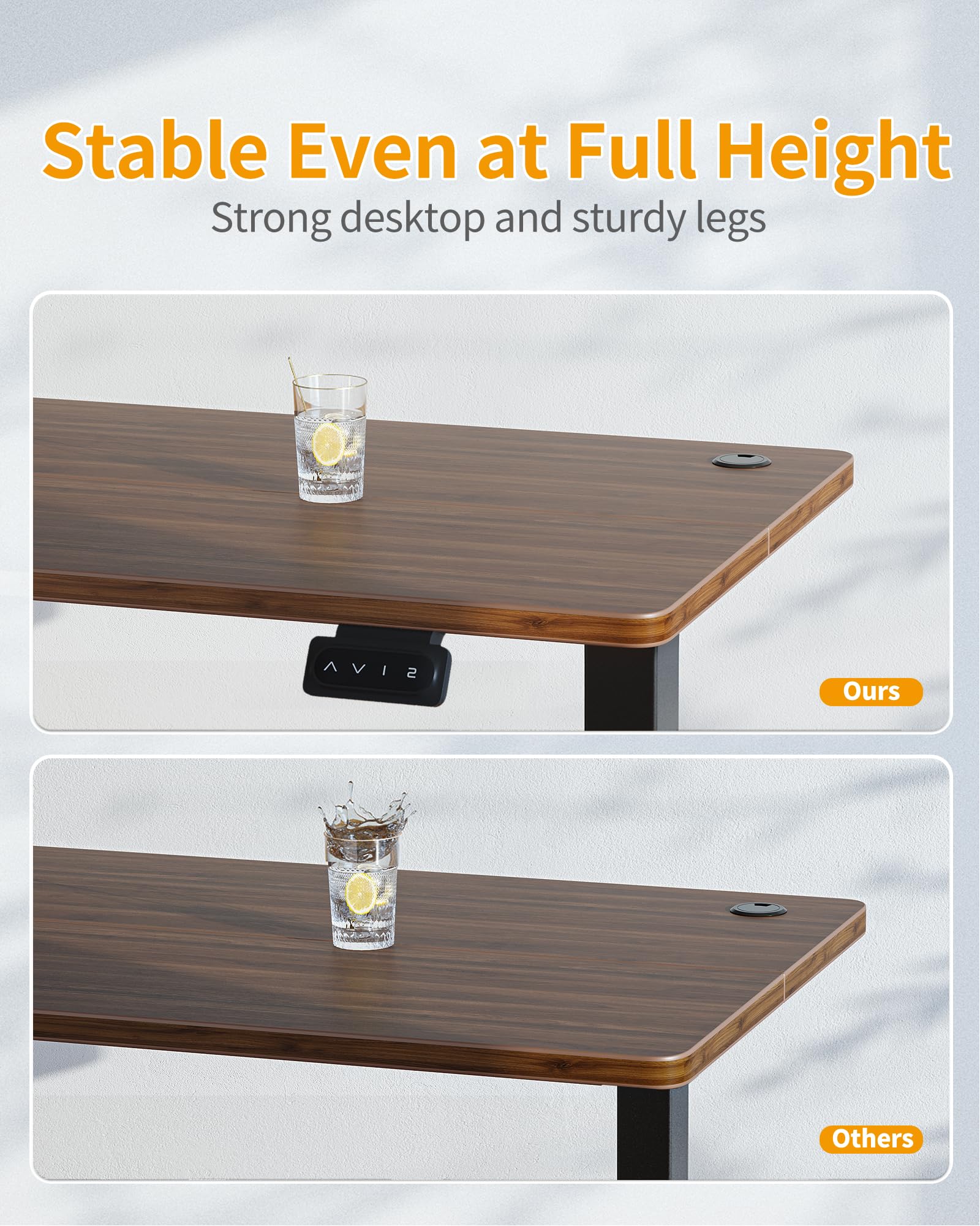 CubiCubi Adjustable Electric Standing Desk for Comfort