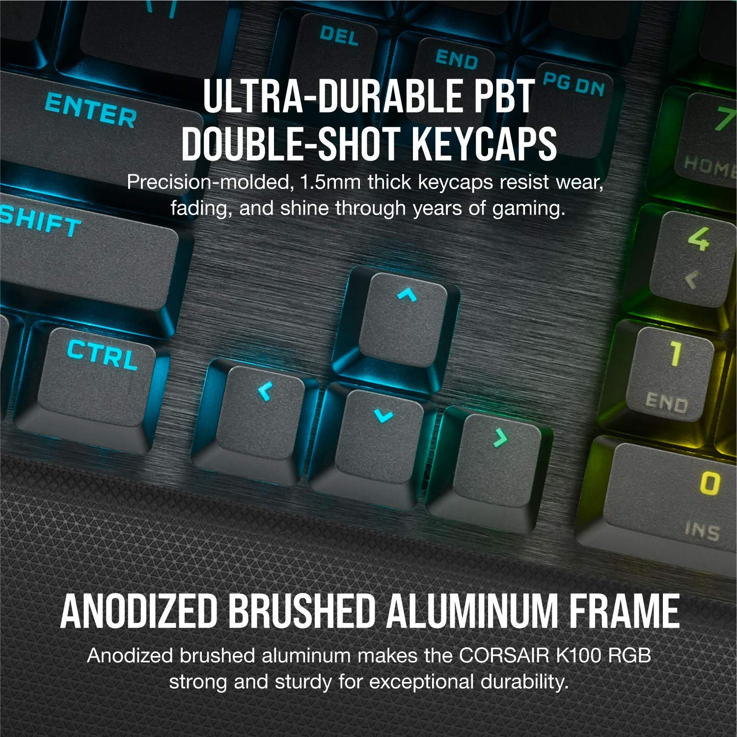 Corsair K100 RGB Gaming Keyboard with Hyper-Processing Technology