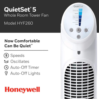 Honeywell Quiet Set Tower Fan with Remote Control