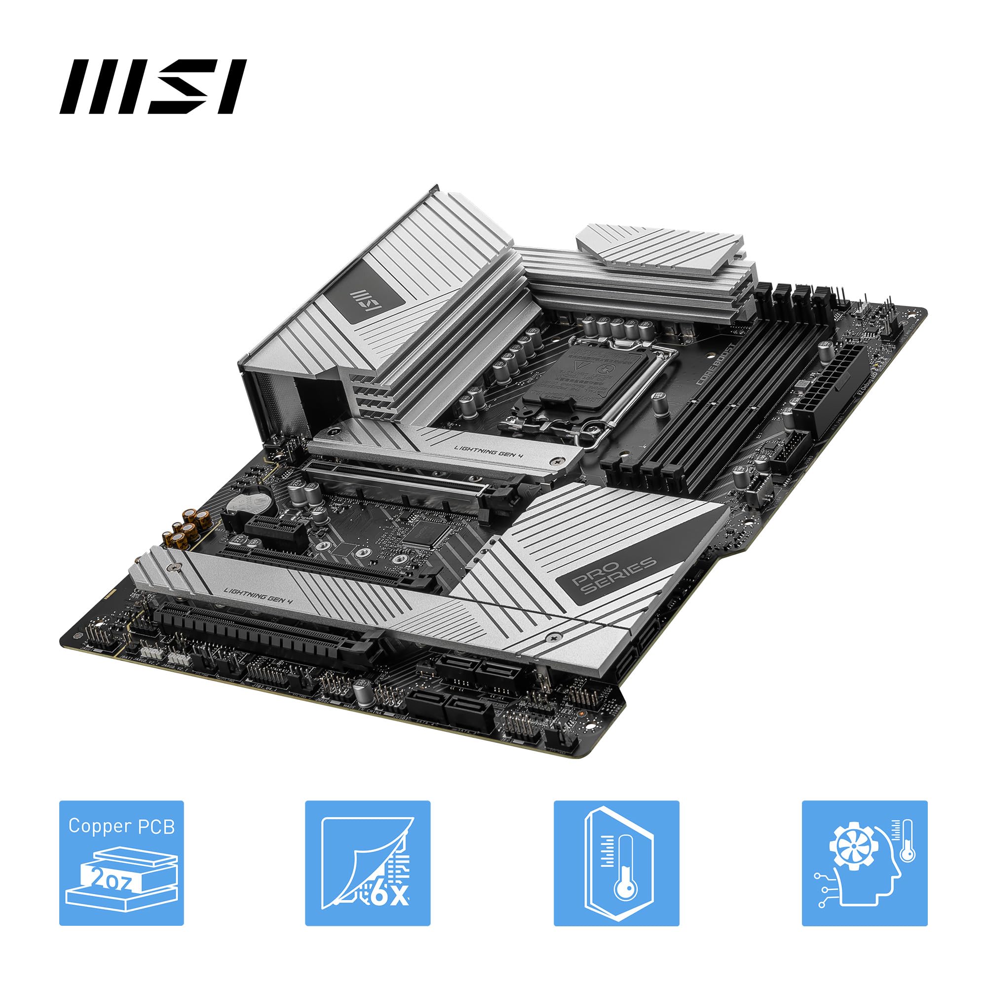 MSI PRO Z790-A MAX WiFi Motherboard With DDR5 Optimization