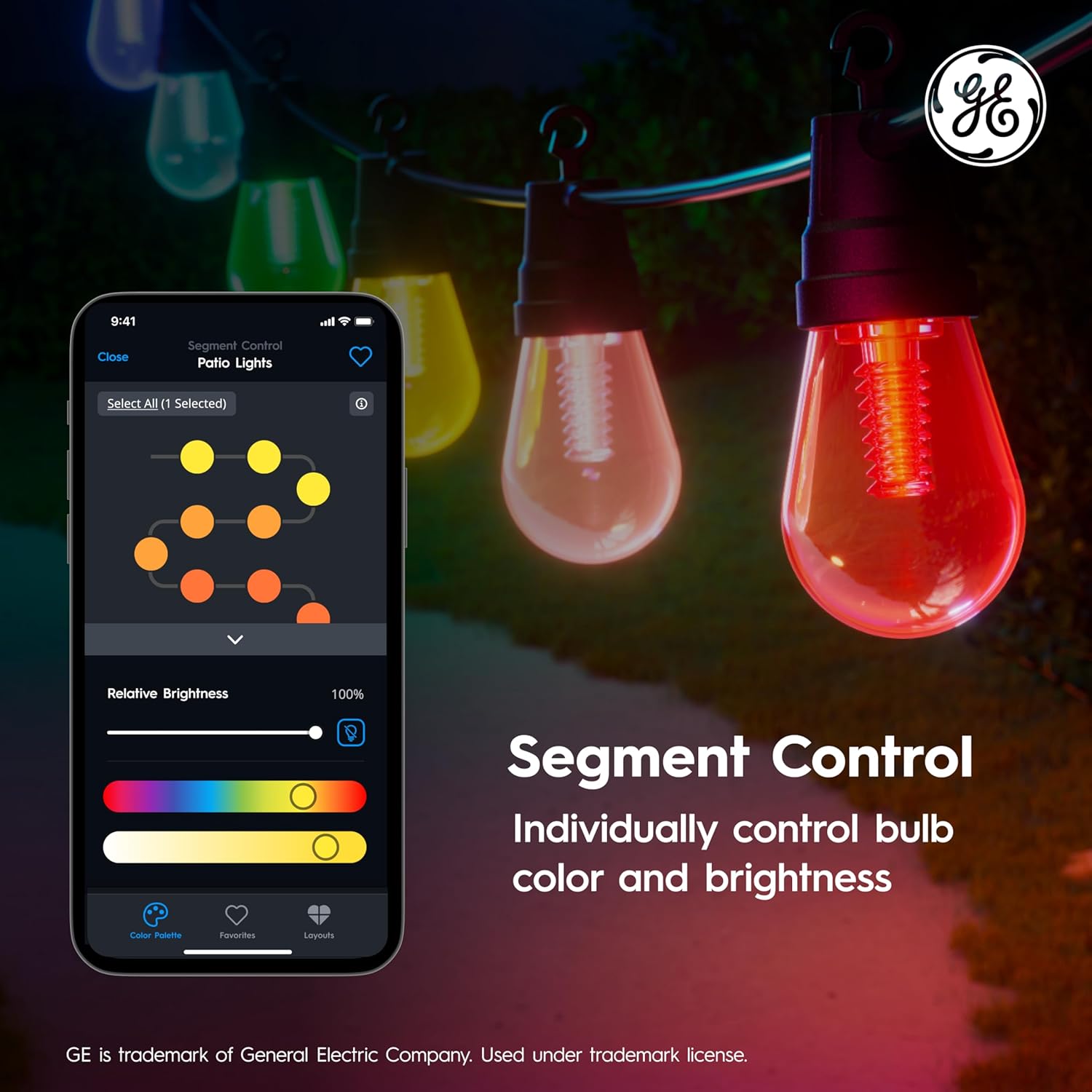 Cync GE Smart Color Changing Patio String Lights
