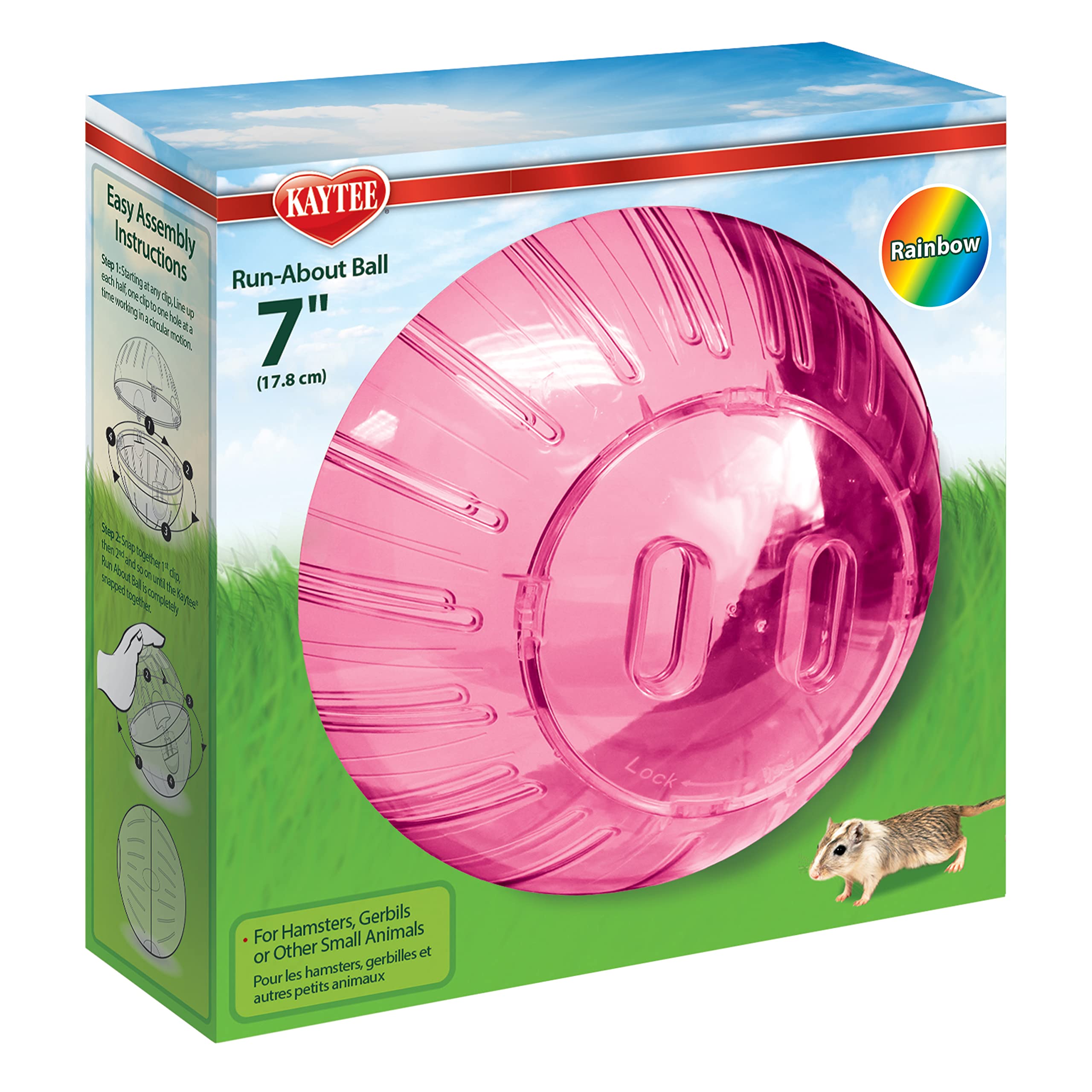 Kaytee 5 Inch Clear Exercise Ball for Dwarf Hamsters