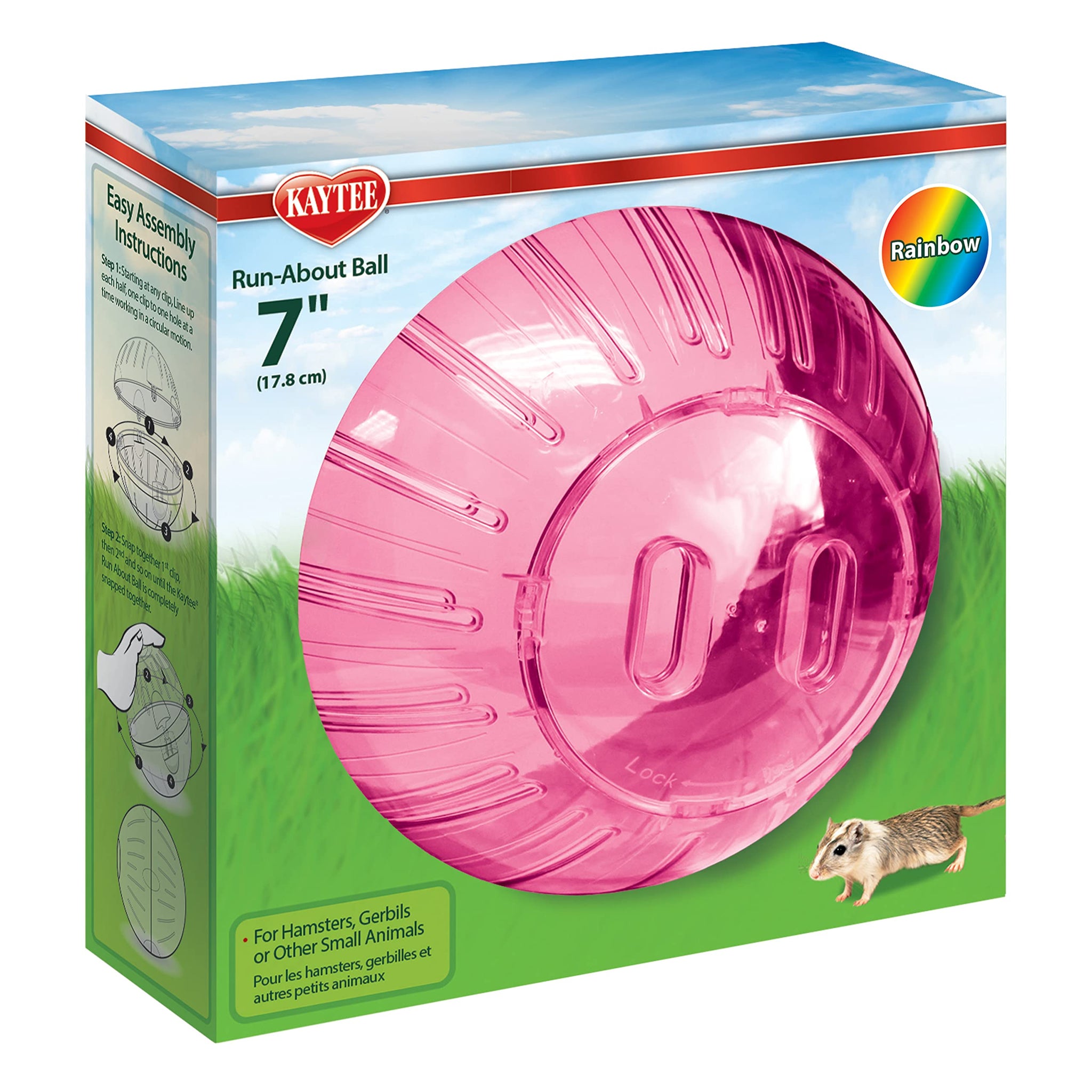 Kaytee 5 Inch Clear Exercise Ball for Dwarf Hamsters