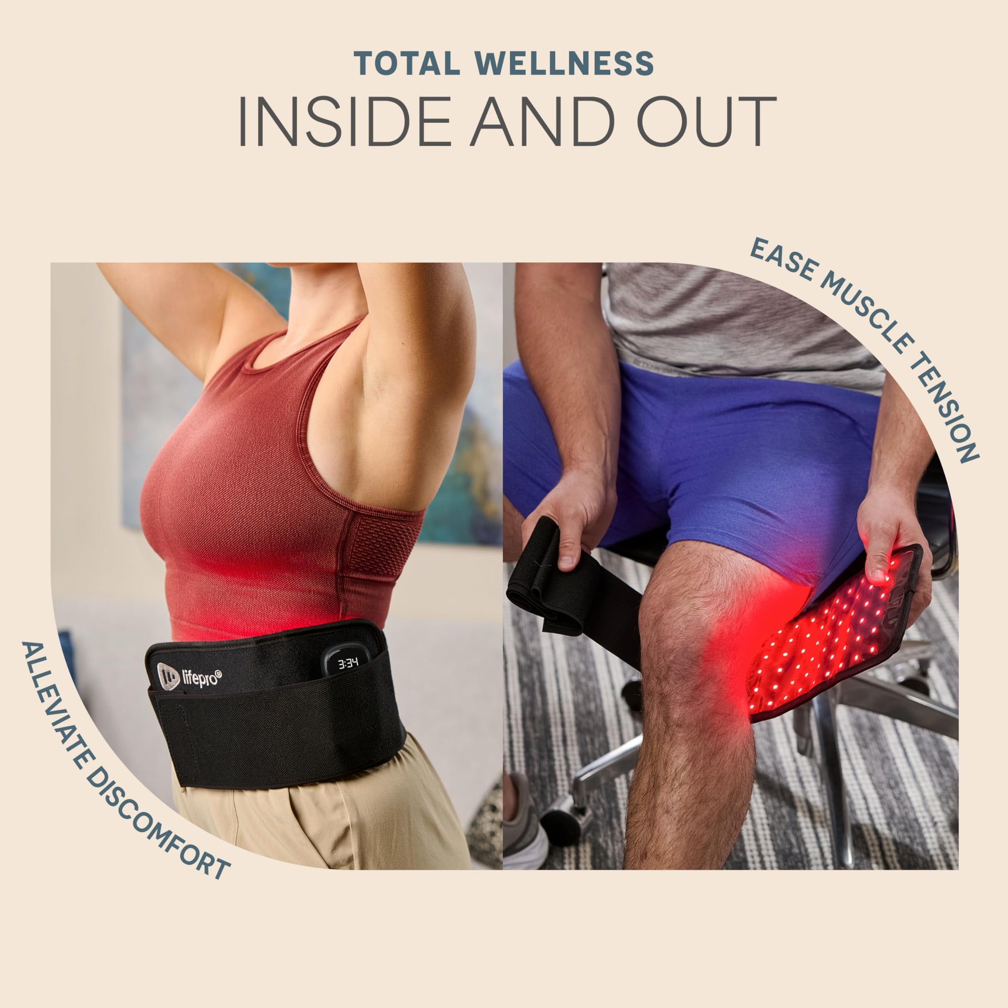 Lifepro Red Light Therapy Belt for Muscle Relaxation