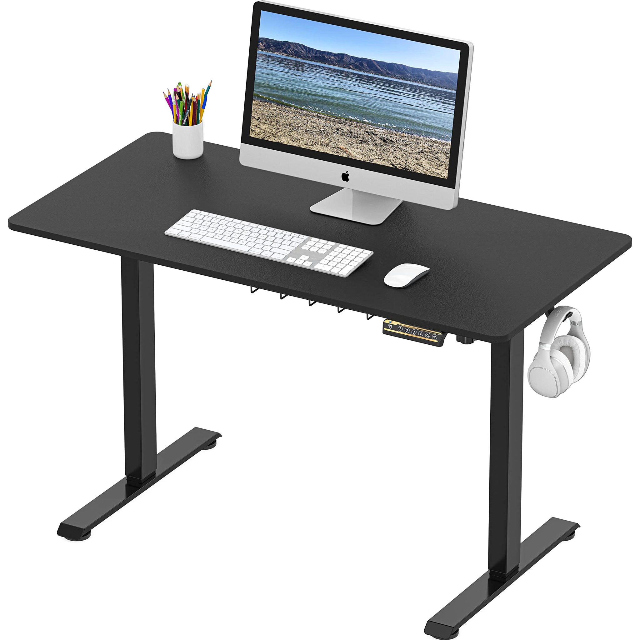 Electric Height Adjustable Desk with Cable Management