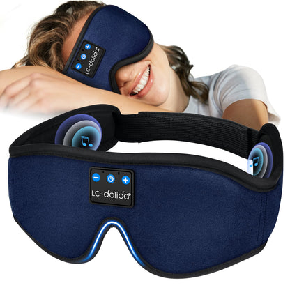 Sleep Headphones Bluetooth Eye Mask for Side Sleepers