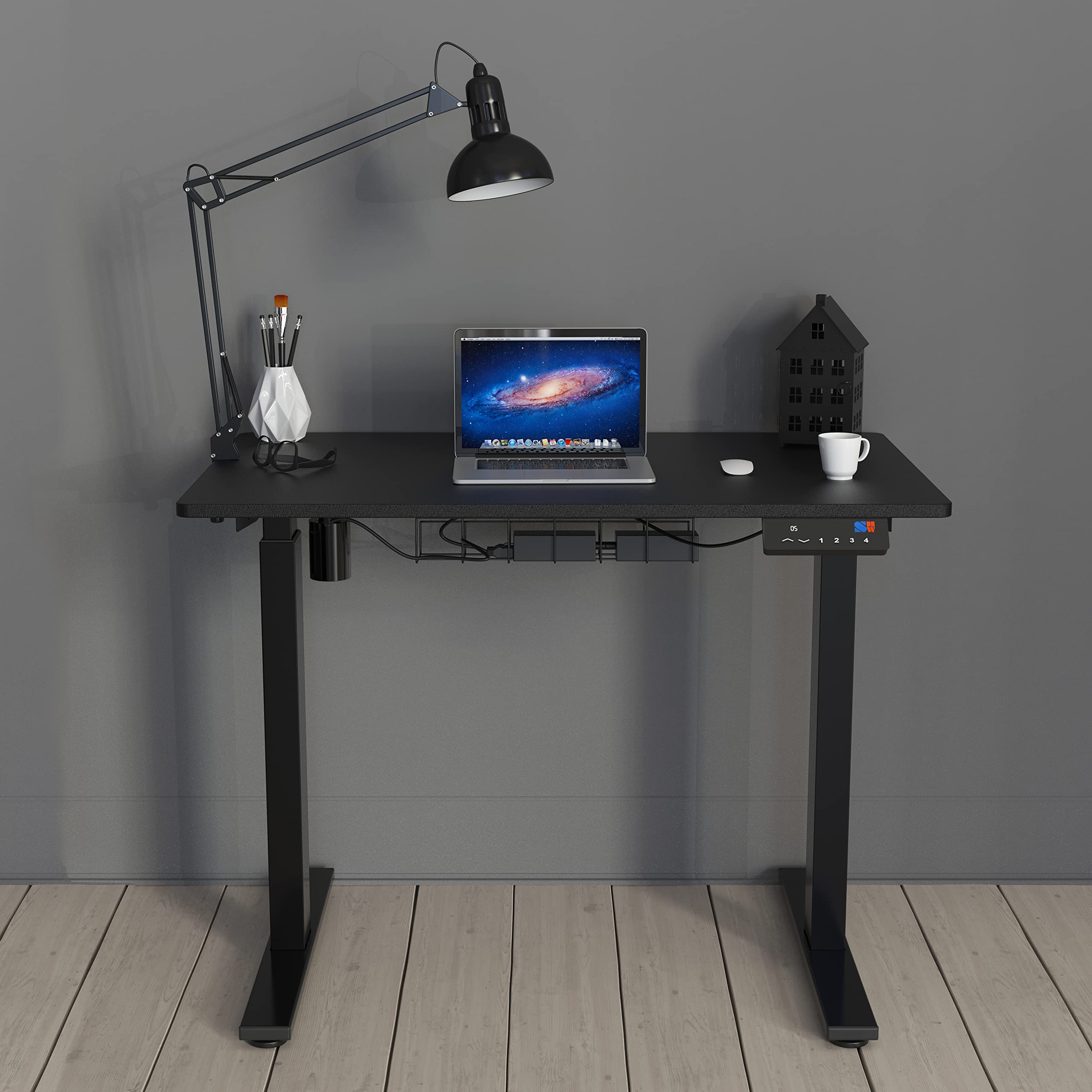 Height Adjustable Standing Desk with Memory Preset Feature