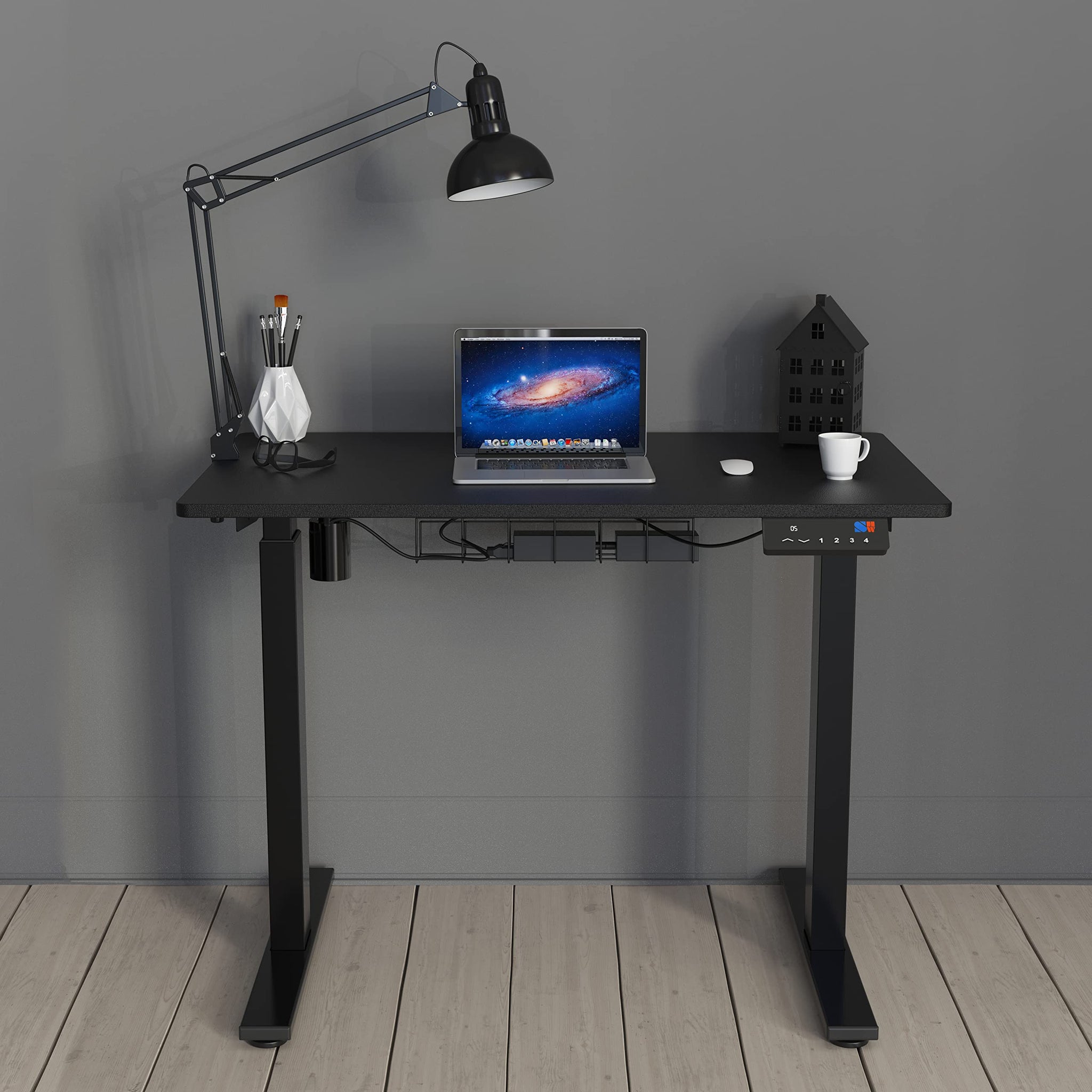 Height Adjustable Standing Desk with Memory Preset Feature