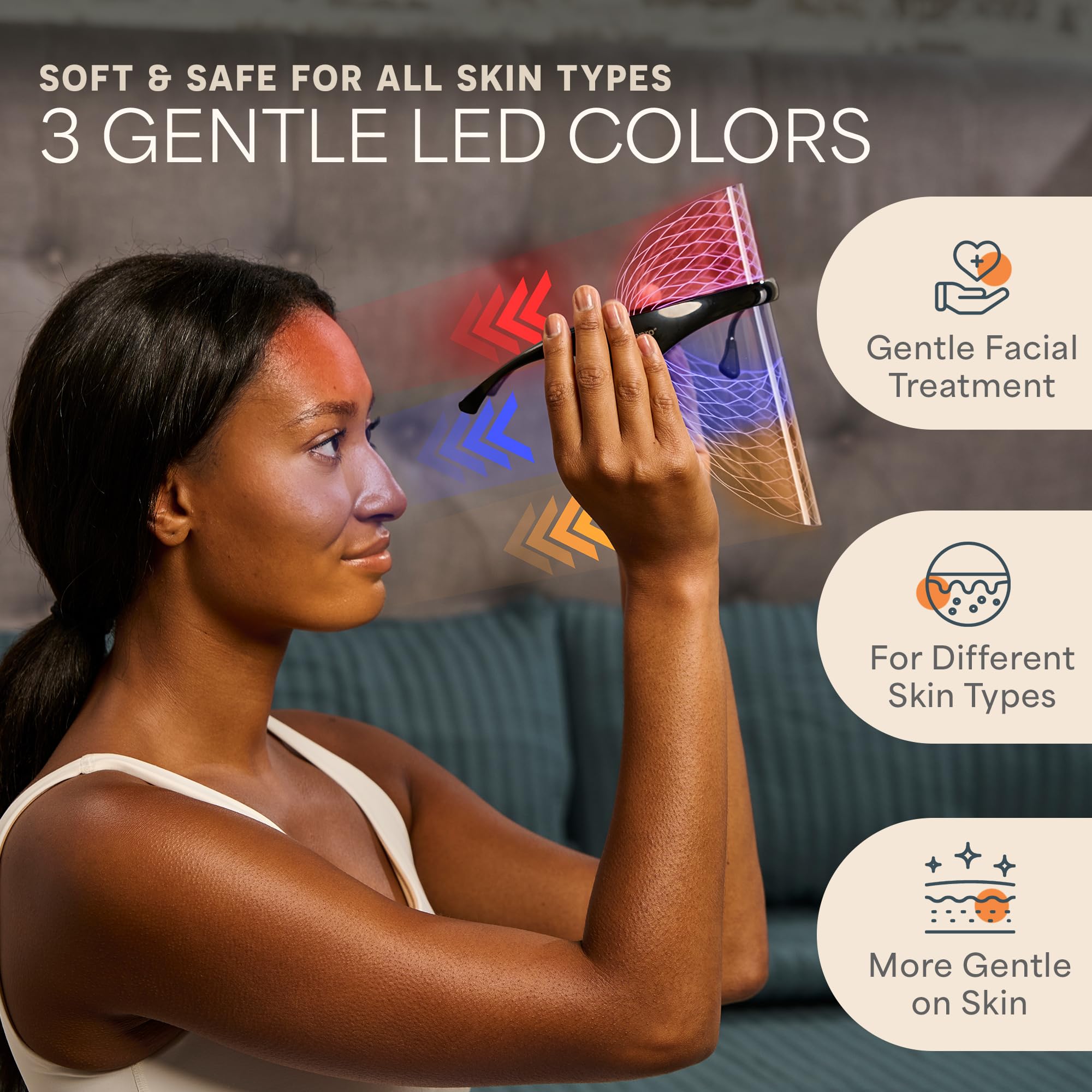 Red Light Therapy Face Mask for Youthful Skin