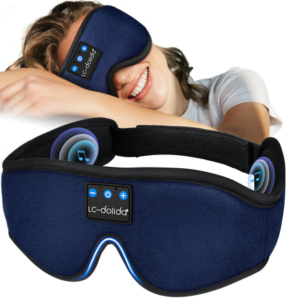 Sleep Headphones Bluetooth Eye Mask for Side Sleepers