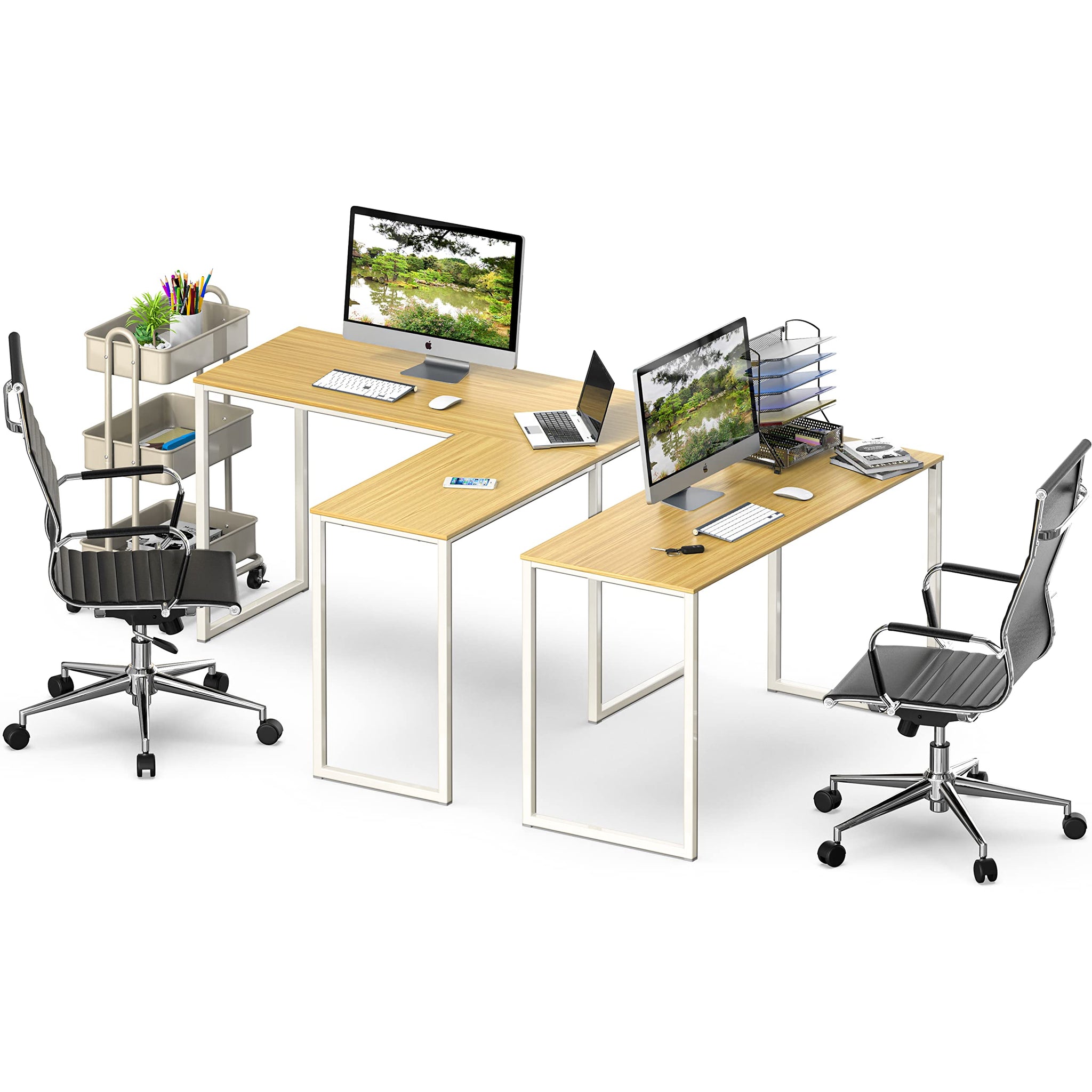 L Shape Home Office Desk for Maximal Workspace