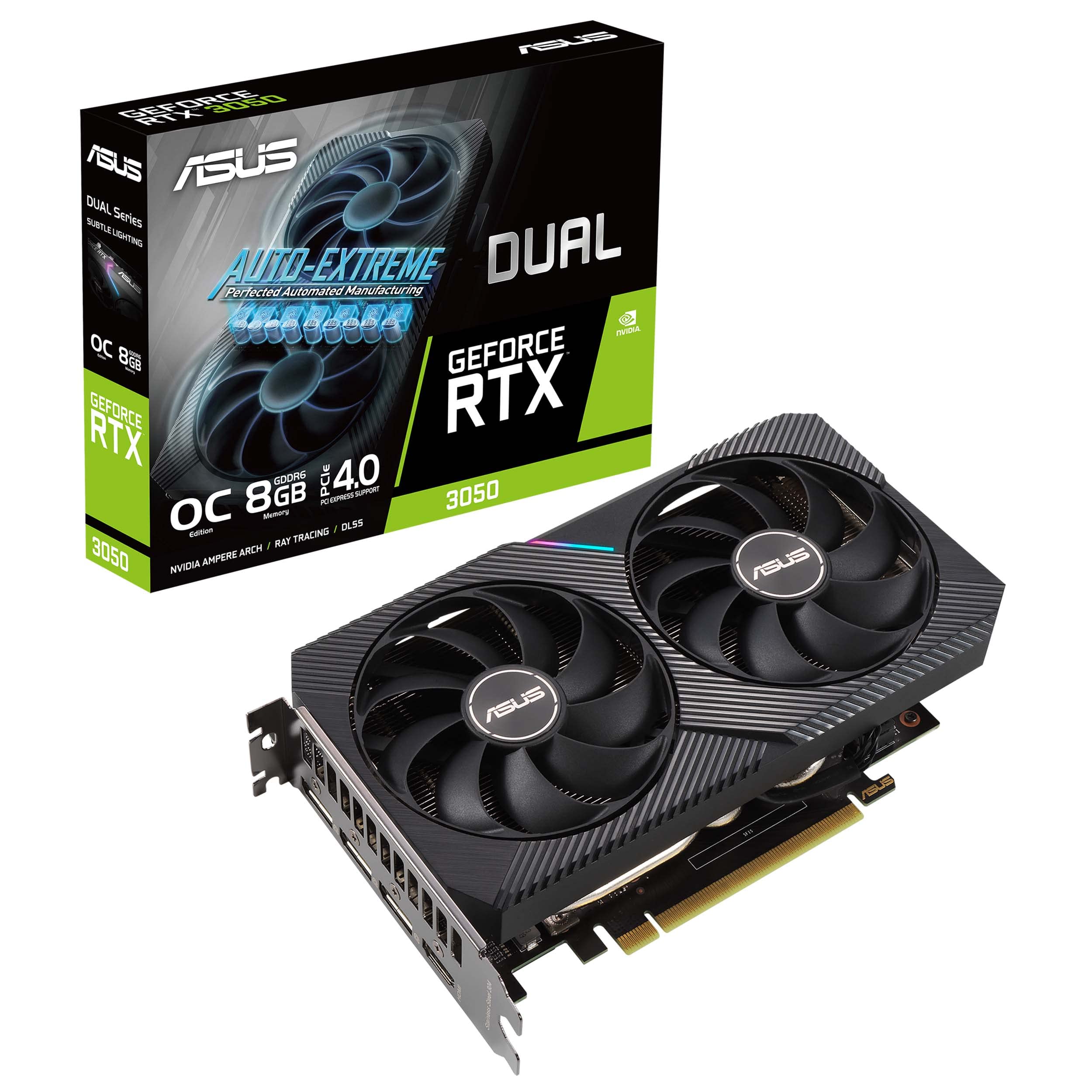 ASUS Dual GeForce RTX 3050 Gaming Graphics Card with Advanced Cooling