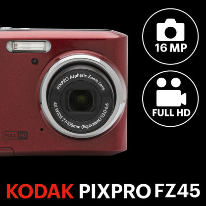 Kodak Pixpro FZ45 16MP Digital Camera with Easy Zoom