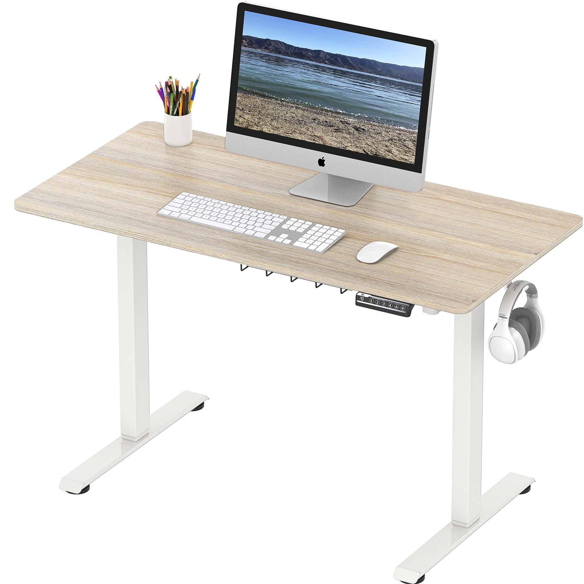 Electric Height Adjustable Desk with Cable Management