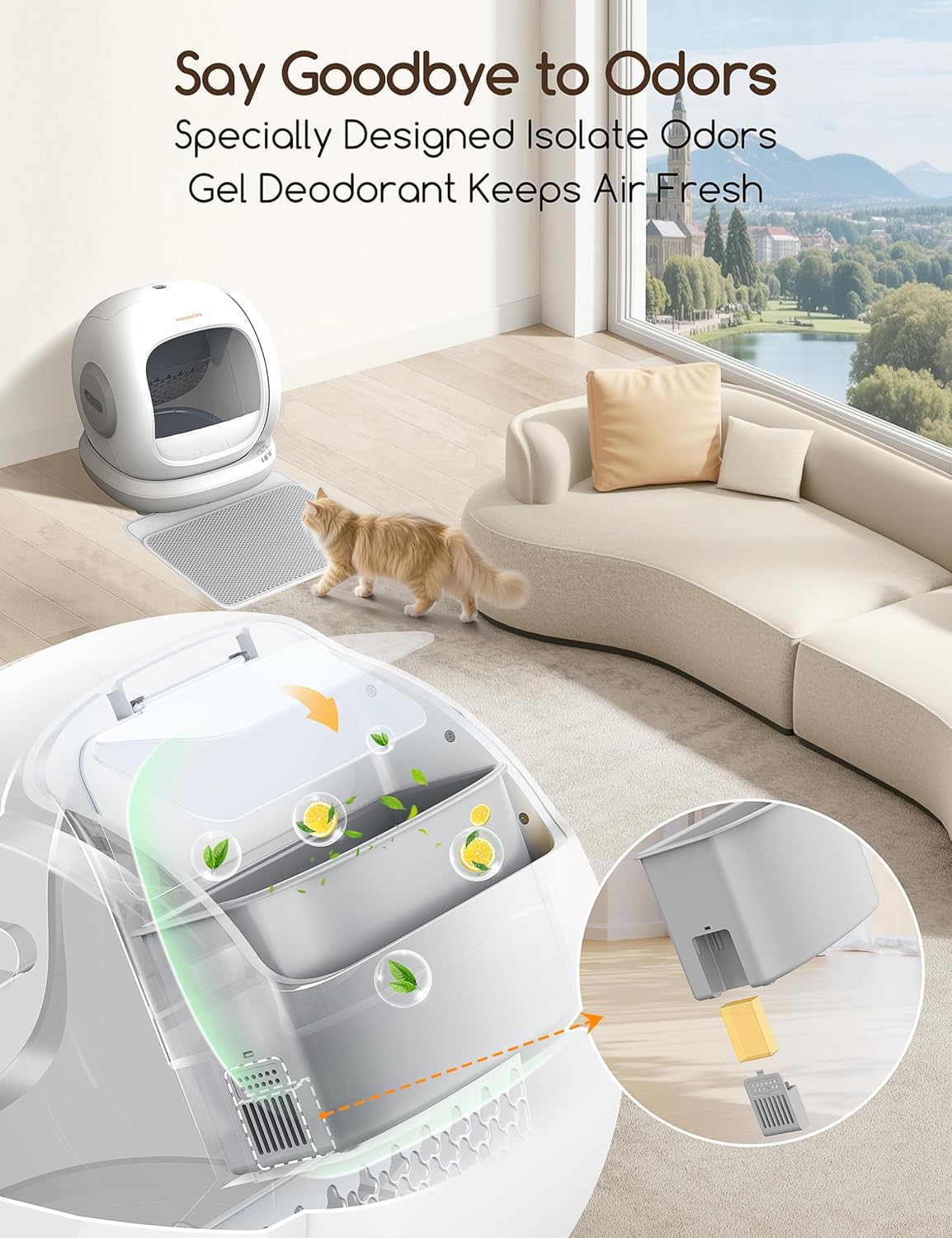 Automatic Self Cleaning Litter Box for Multi Cats