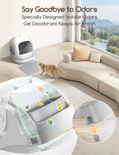 Automatic Self Cleaning Litter Box for Multi Cats
