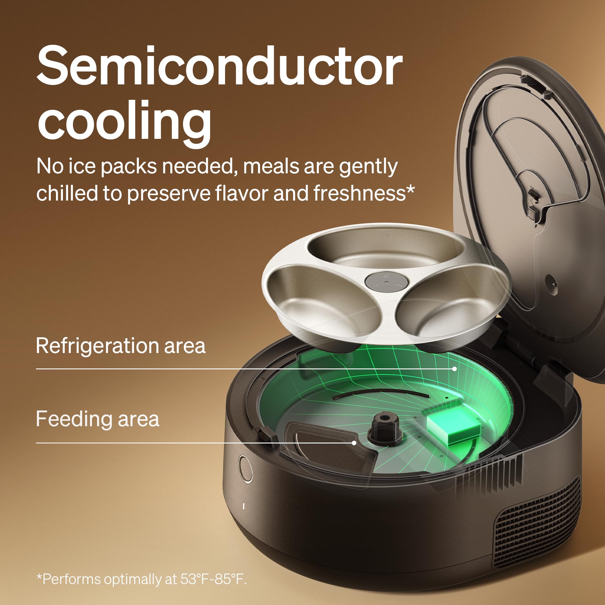 Automatic Cat Feeder with Refrigerated Fresh Meals