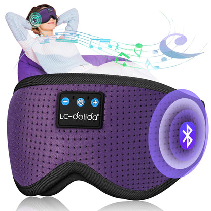 Sleep Headphones Bluetooth Eye Mask for Side Sleepers