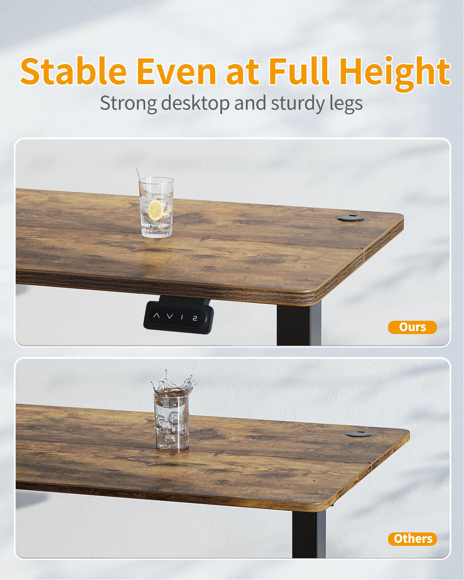 CubiCubi Adjustable Electric Standing Desk for Comfort
