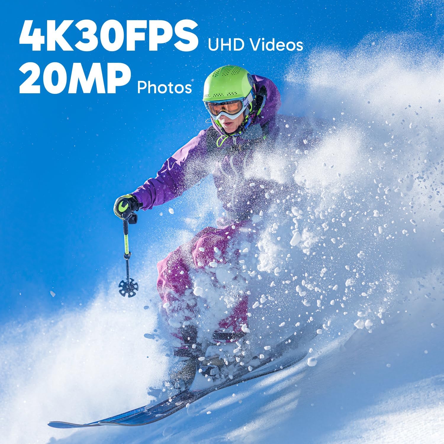 Dragon Touch 4K Action Camera With Wide Angle Lens