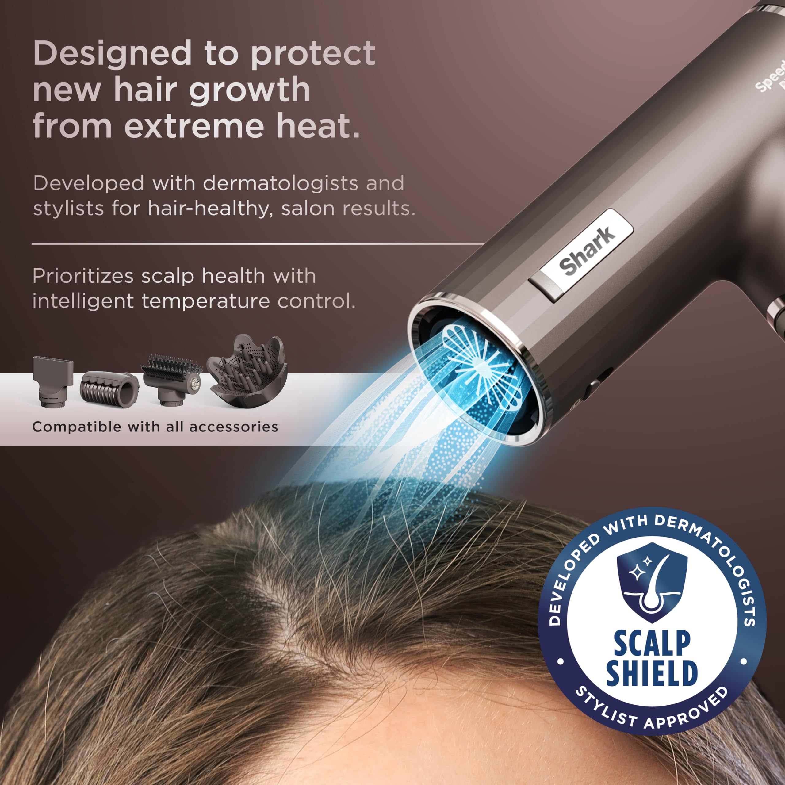 Shark SpeedStyle Hair Dryer with No Heat Damage