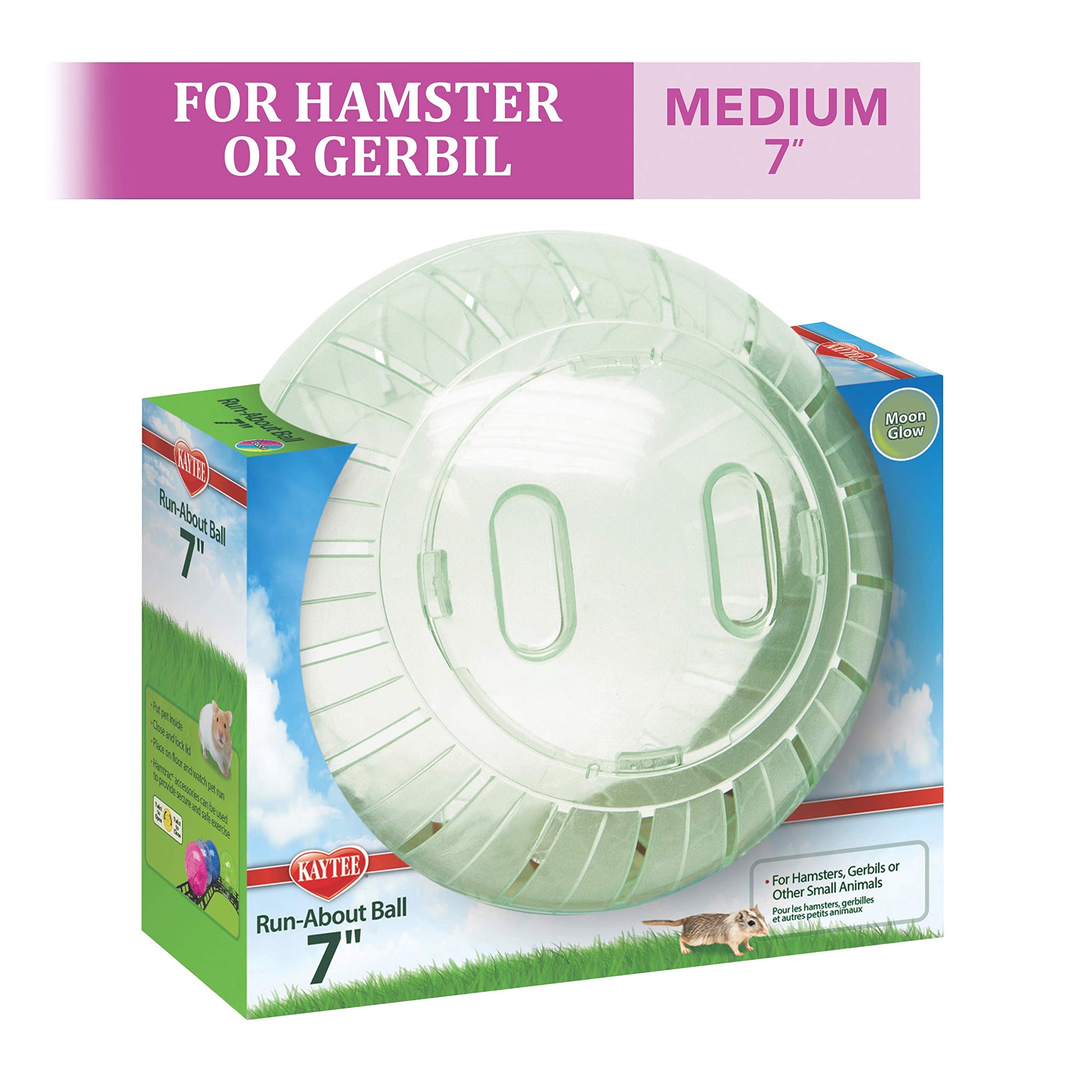 Kaytee 5 Inch Clear Exercise Ball for Dwarf Hamsters