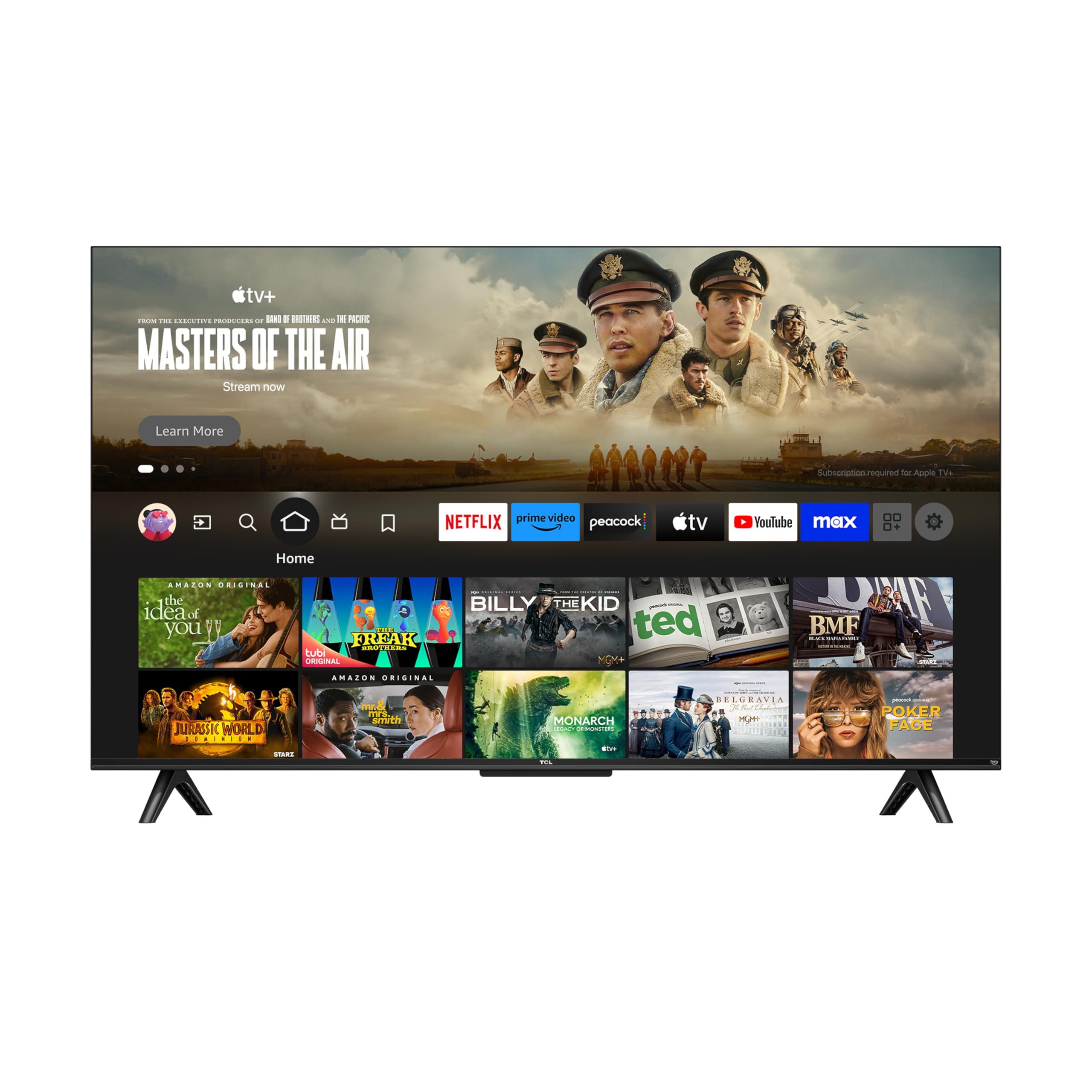 TCL 75 Inch 4K Smart TV with Dolby Vision and Alexa