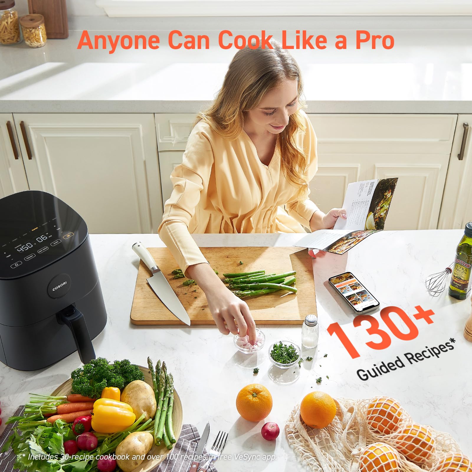 COSORI 5QT Air Fryer with Fast Cooking Technology