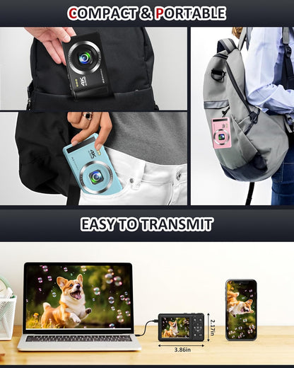44MP 4K UHD Digital Camera for Stunning Vlogs