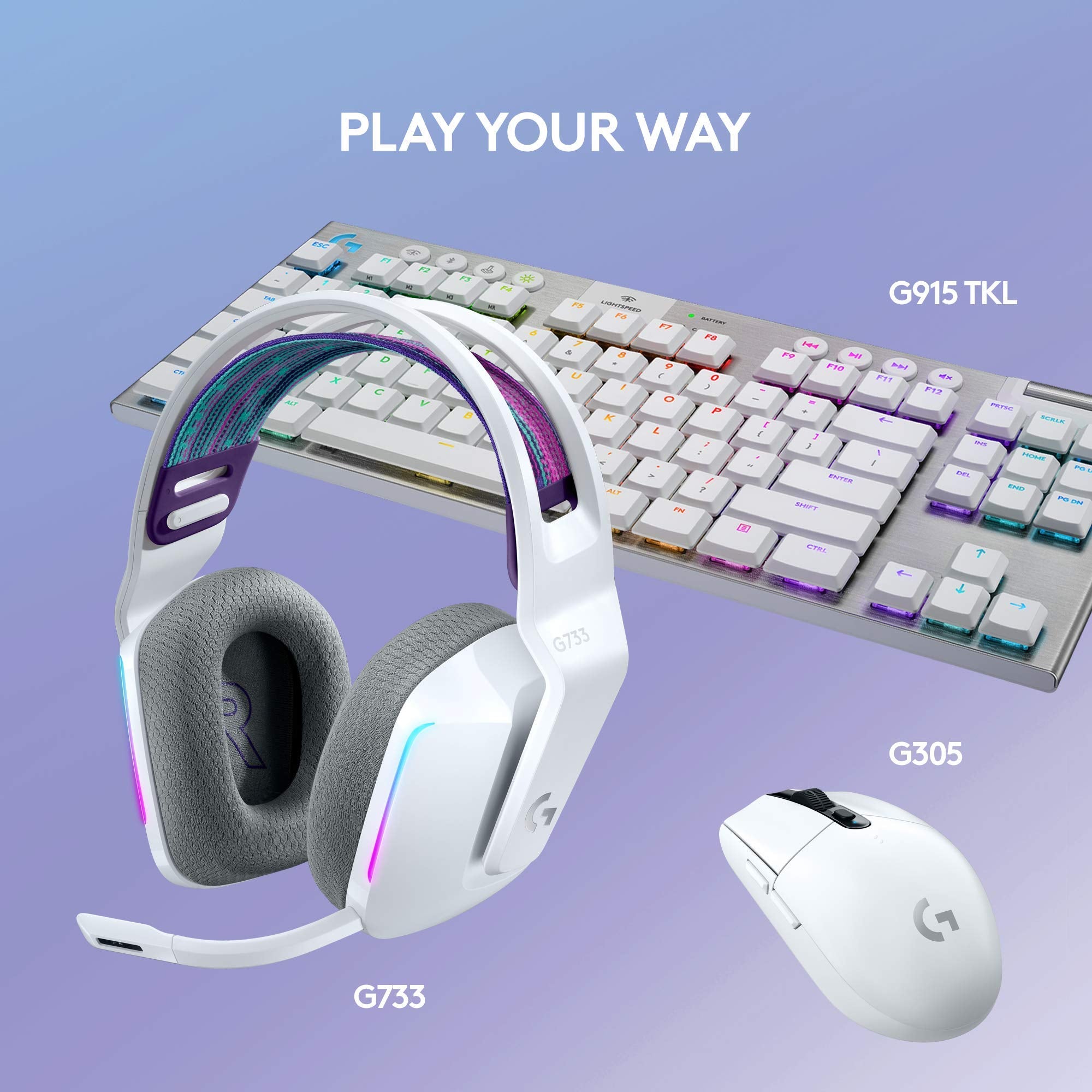 Logitech G733 Wireless Gaming Headset with Premium Audio