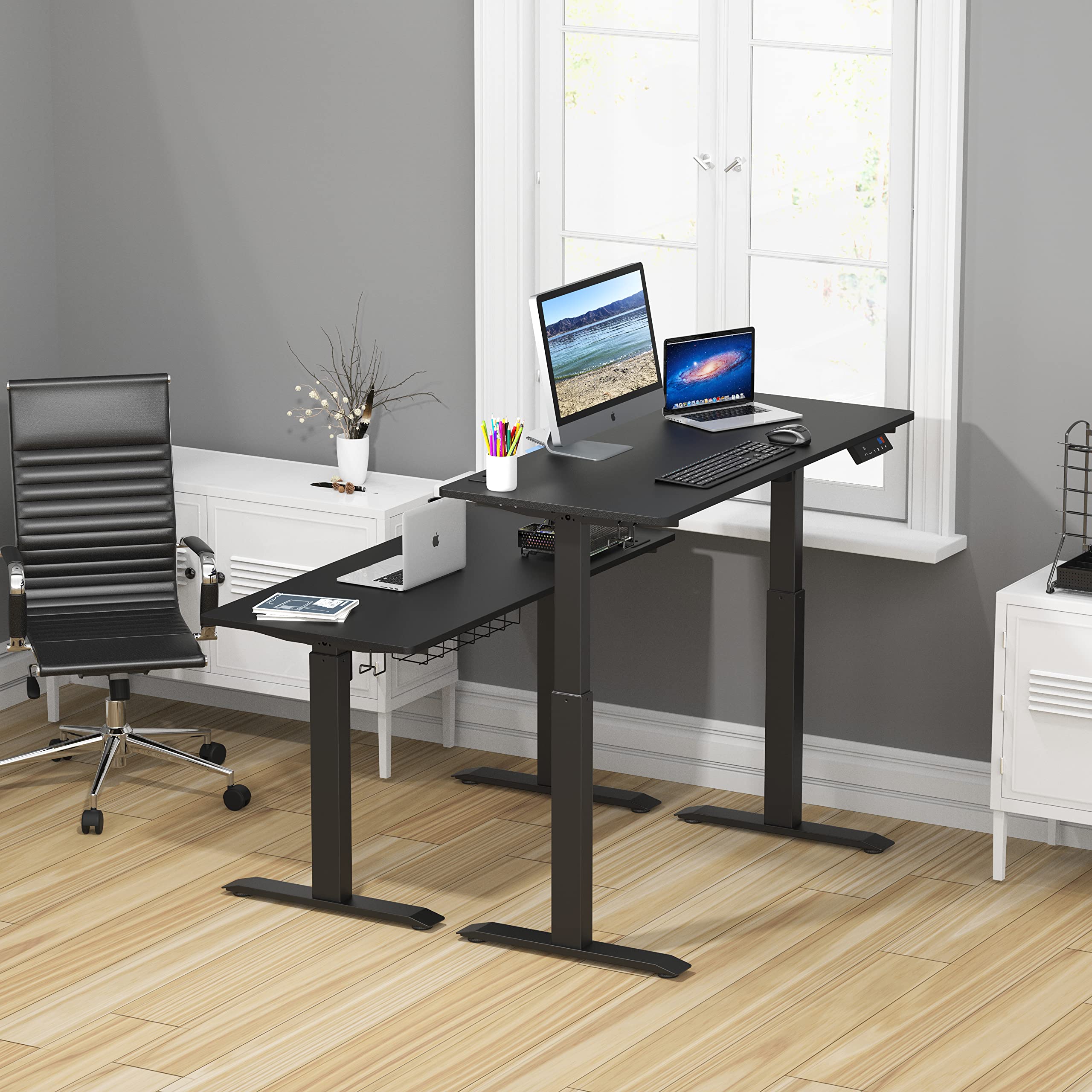 Height Adjustable Standing Desk with Memory Preset Feature