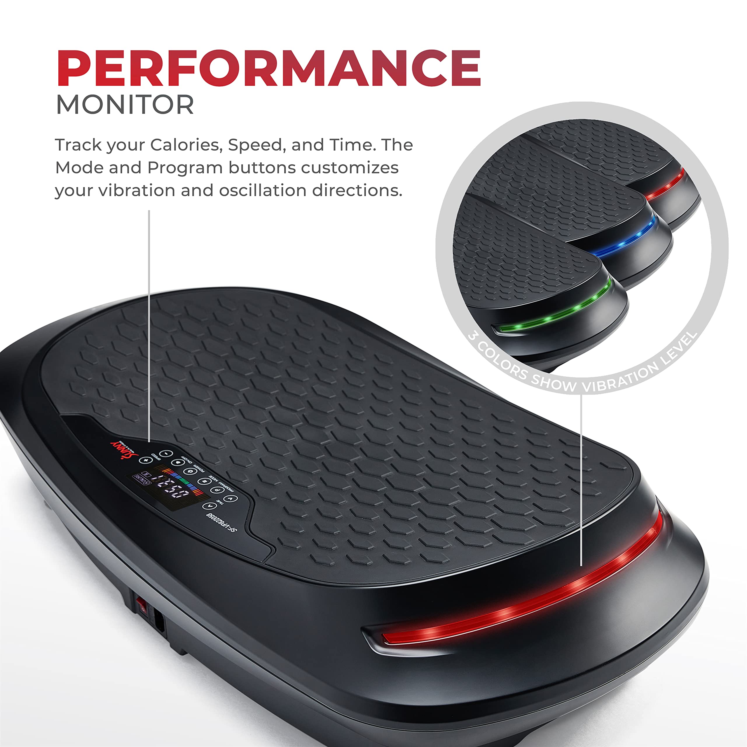 Sunny Health and Fitness Vibration Plate for Weight Loss