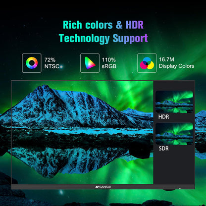 Sansui 27 Inch Curved Gaming Monitor 160Hz FreeSync HDR