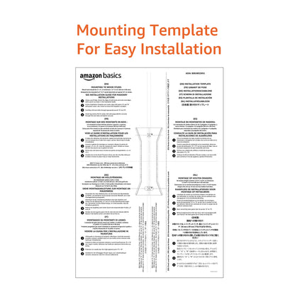 Amazon Basics Full Motion Wall Mount for 26 to 55 TVs Black